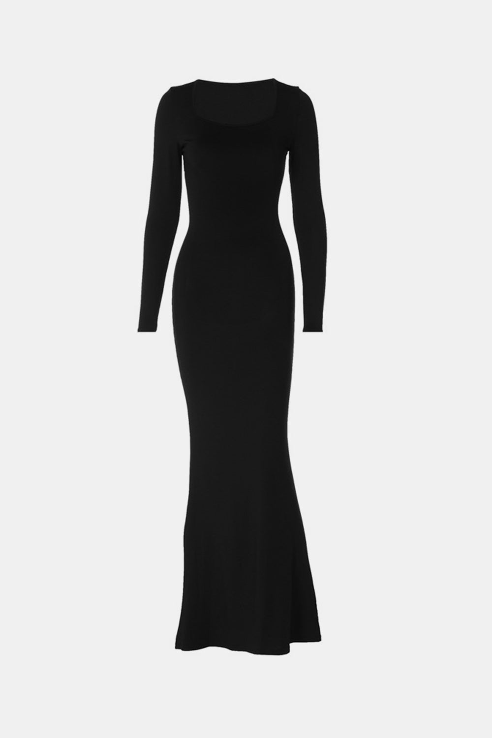 Basic Bae Built-In Shapewear Square Neck Long Sleeve Maxi Dress - Lunaria